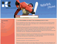 Tablet Screenshot of kaelte-concept.de